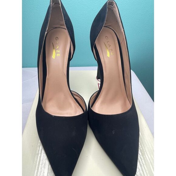 China Glaze‎ size 10 Chic Suede Pointed Toe Pumps - Picture 2 of 6